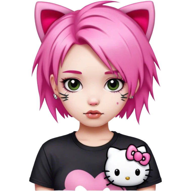  kawaii punk hello kitty emoji