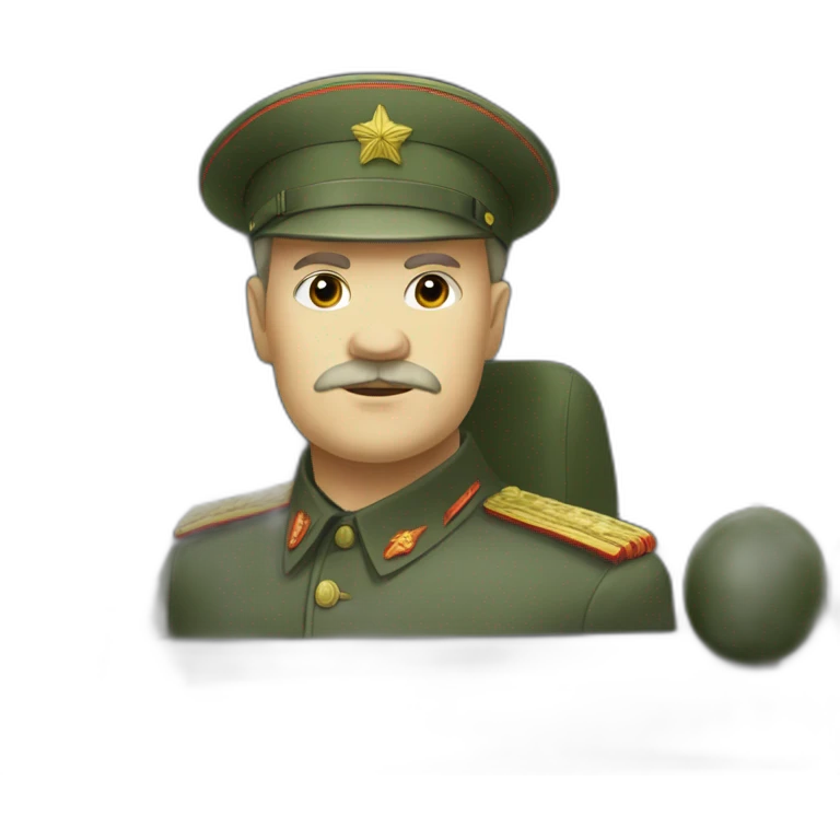 Lenin in the military car emoji