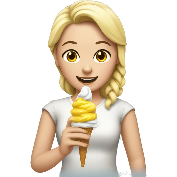 2 Freundinnen essen ein eis emoji