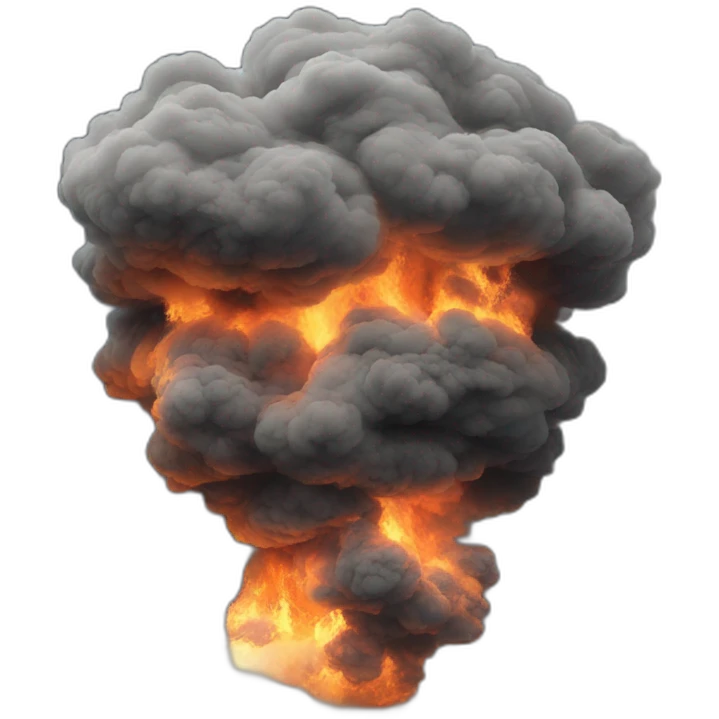 smoky cloud without humans emoji