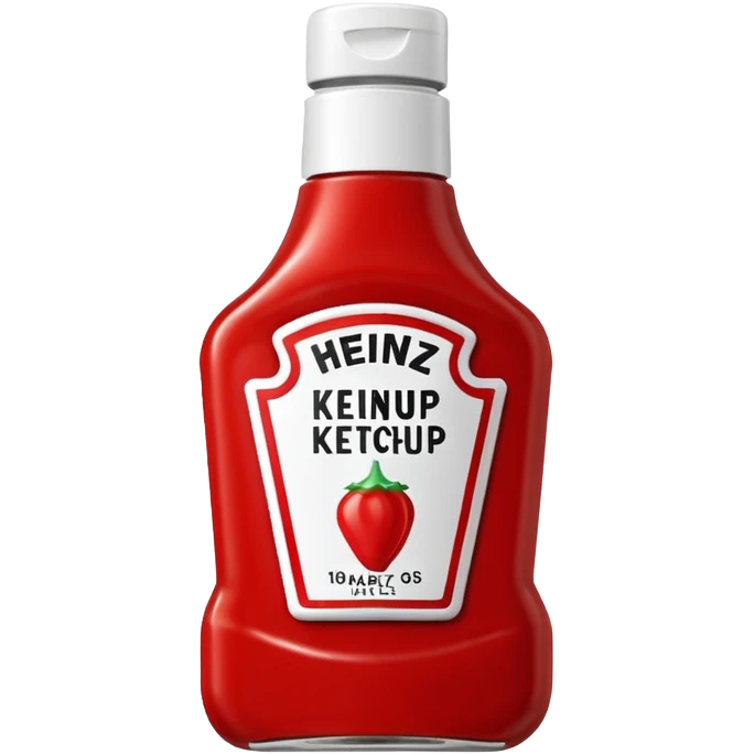 One Heinz Ketchup Sachets 10ml and One Heinz Mayonnaise Sachets 10ml nella stessa emoji (senza faccina) emoji