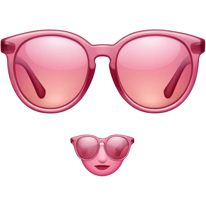 Rose colored glasses emoji
