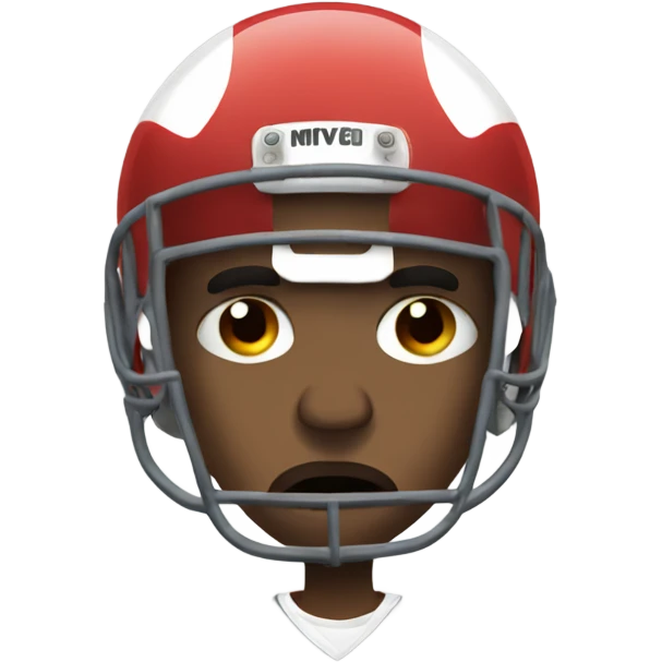 Sad injured football player  emoji