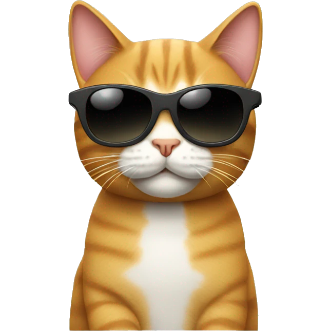Cat with sunglasses emoji