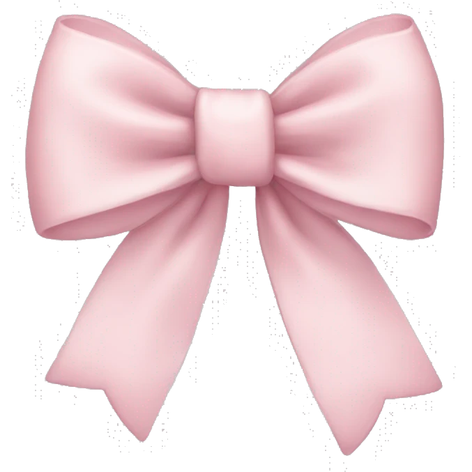 Light pink bow emoji