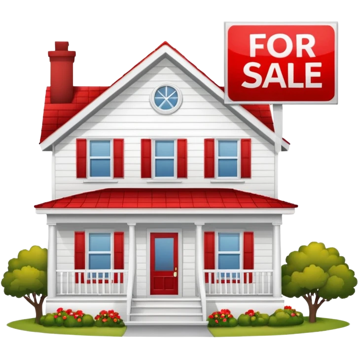 house with for sale sign emoji