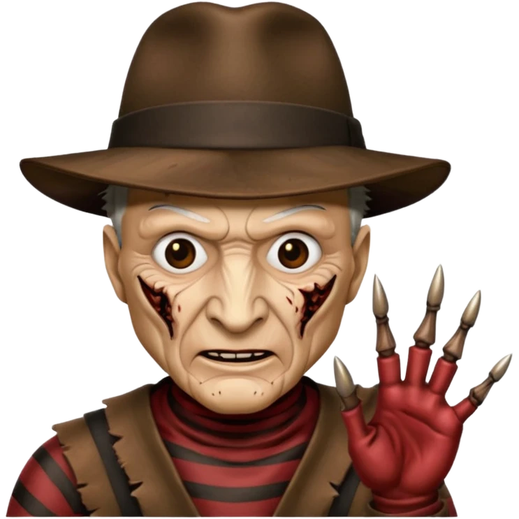 glitter freddy krueger emoji