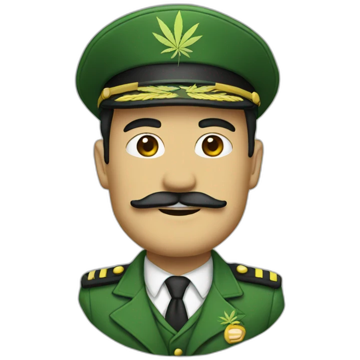 Captain cannabis emoji