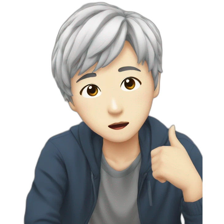 Watching k-drama emoji