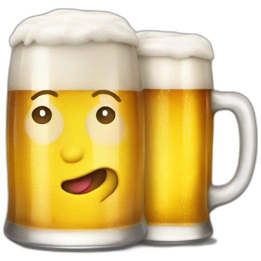 Con cerveza emoji