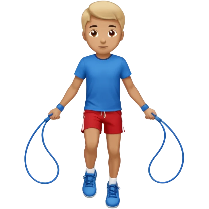Boy with Skipping Rope pose emoji