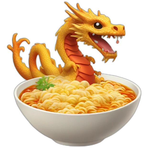 ramen dragon emoji