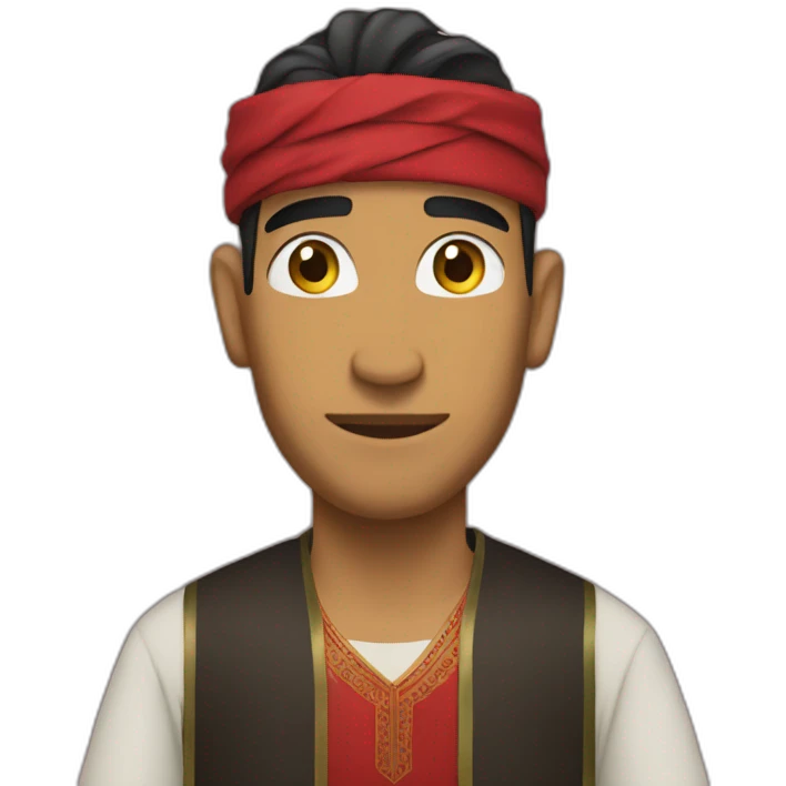 Hakimi wearing moroccan emoji
