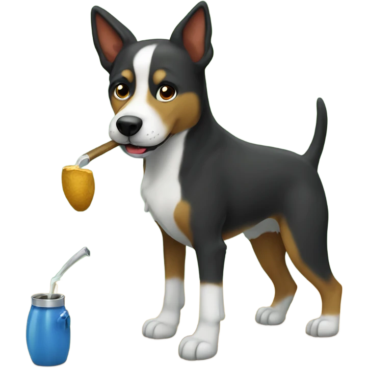 perro tomando mate emoji