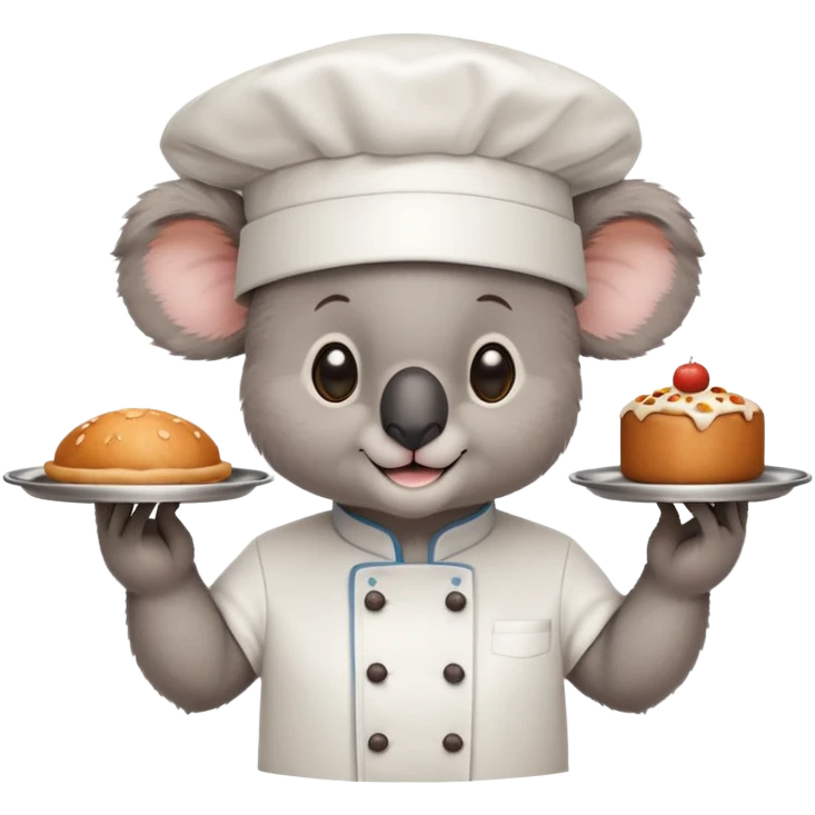 Koala chef restaurant emoji