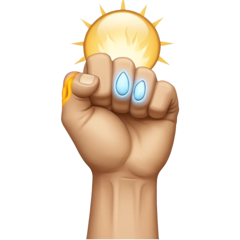 vack of veiny fist rearview emoji