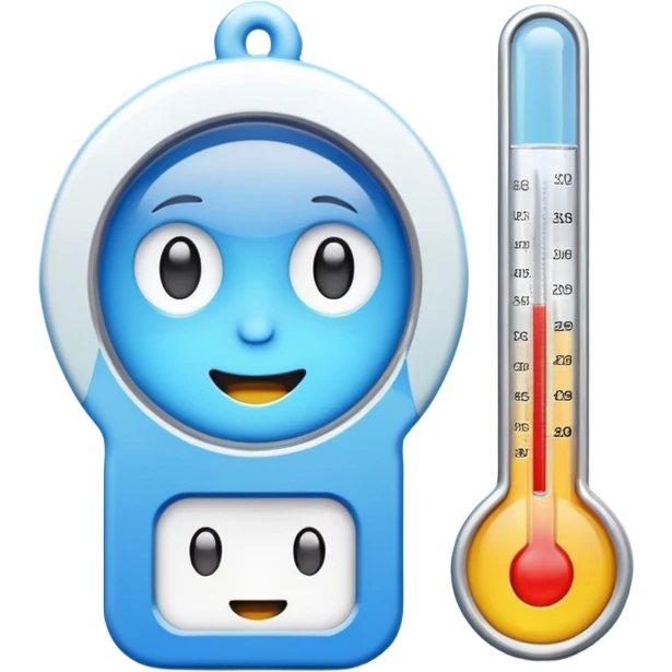 emoji with thermomether emoji