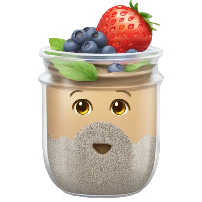 Chia seed pudding emoji