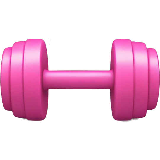Pink hand weights emoji