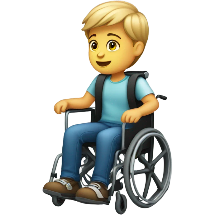 Boy in wheelchair  emoji
