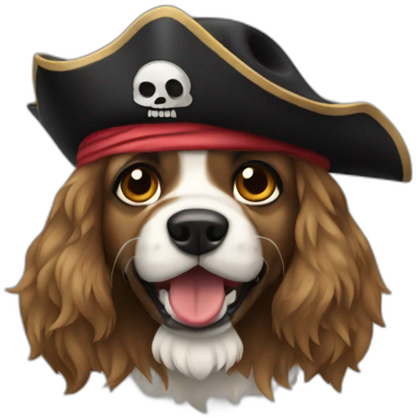 Perro pirata emoji