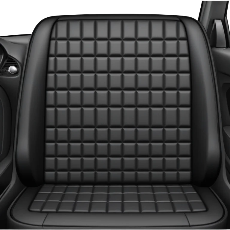 car interior with sound deadening material being installed, soundproofing a vehicle emoji