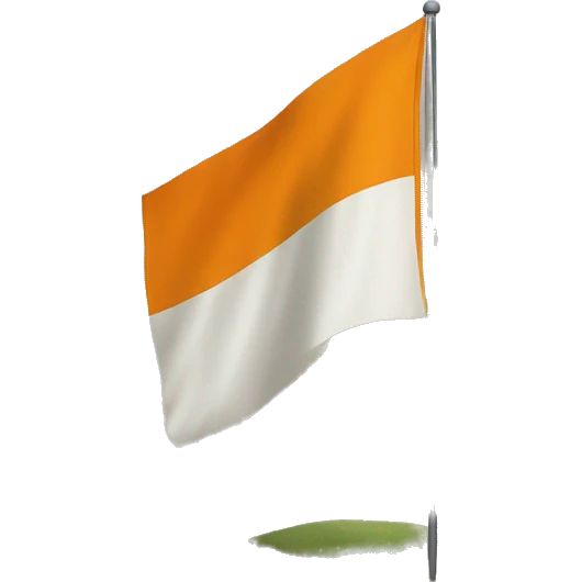 An orienteering flag on a hill emoji