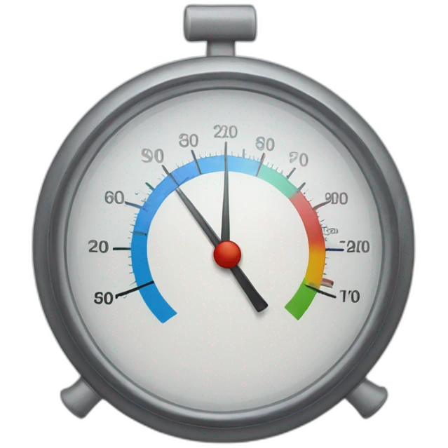 Thermomètre froid emoji
