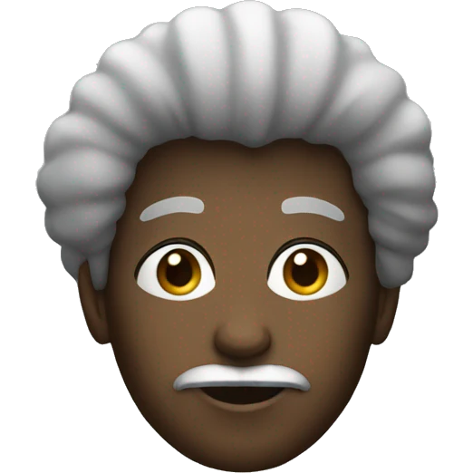 Une noir avec un afro emoji