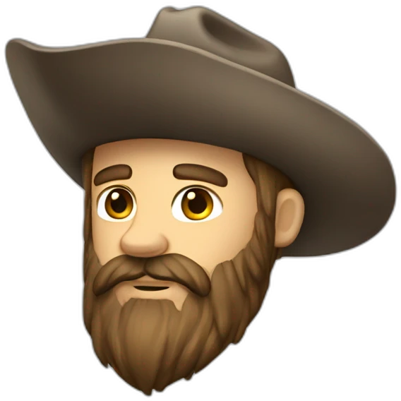 bearded ranger with long beard emoji