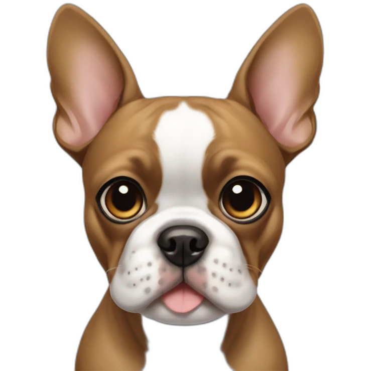 Frenchie Boston terrier mix emoji