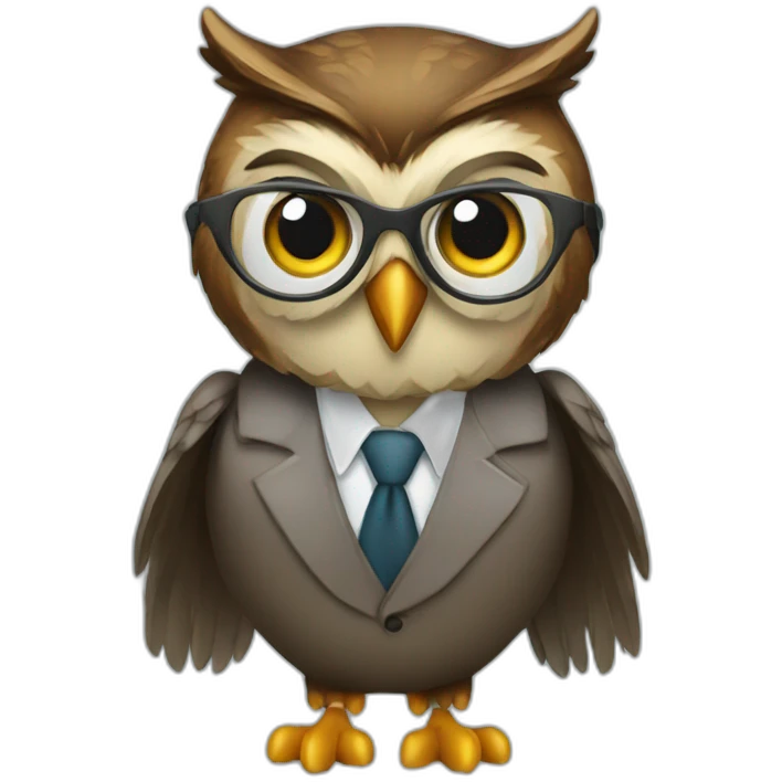 succesful businnes owl emoji