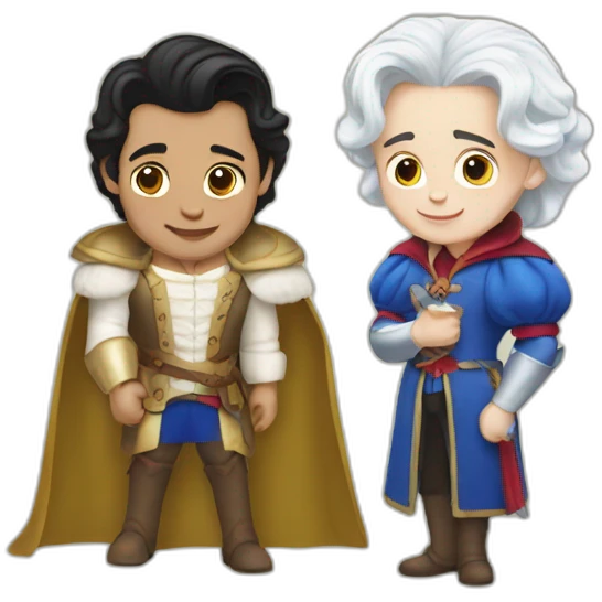 Prince snow white and barber  emoji
