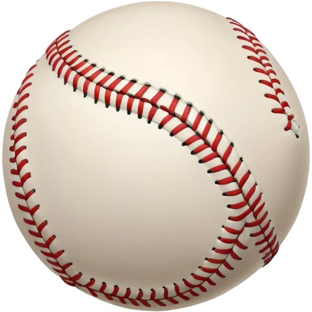 Cinematic Realistic image of a classic baseball, rendered with detailed stitching and textured leather, set against a nostalgic ballpark backdrop with soft, golden lighting that evokes Americana emoji