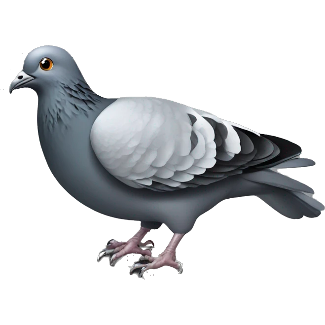 Pigeon forging steel emoji