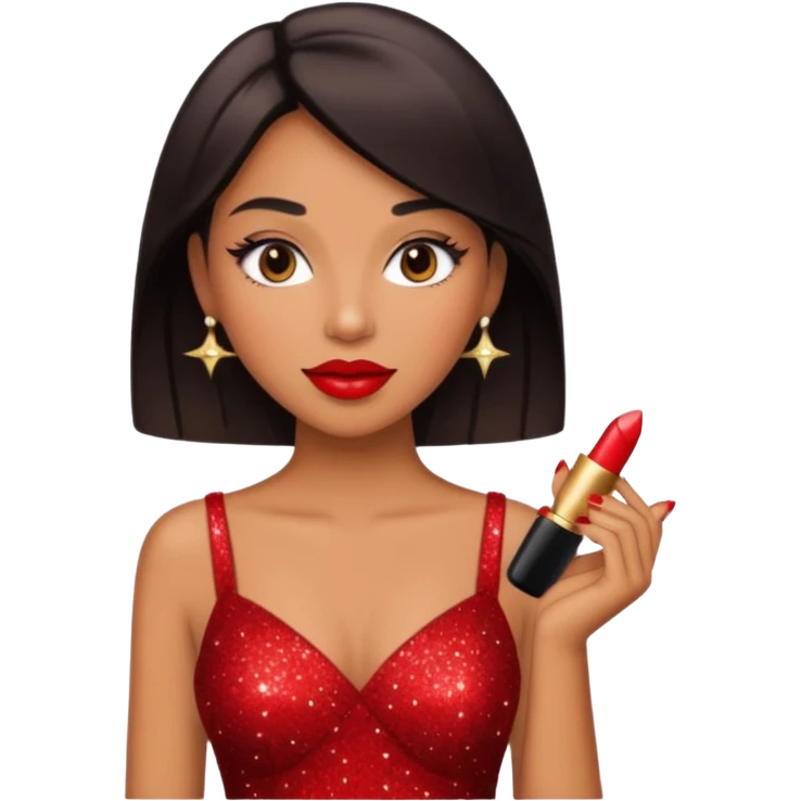 glitter red Summer emoji