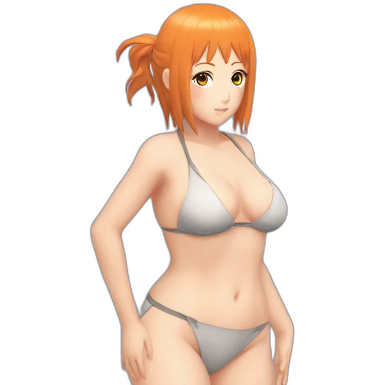 hinata hyuga full body pawg micro bikini back focus eyes emoji