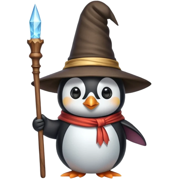 Penguin Wizard emoji