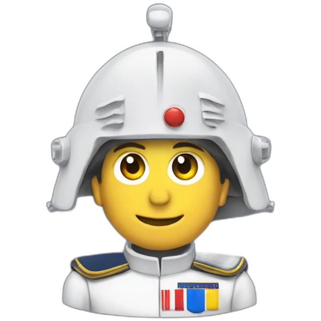 Macron in moon emoji
