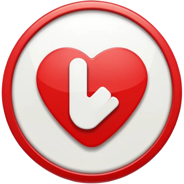 red and white play button emoji