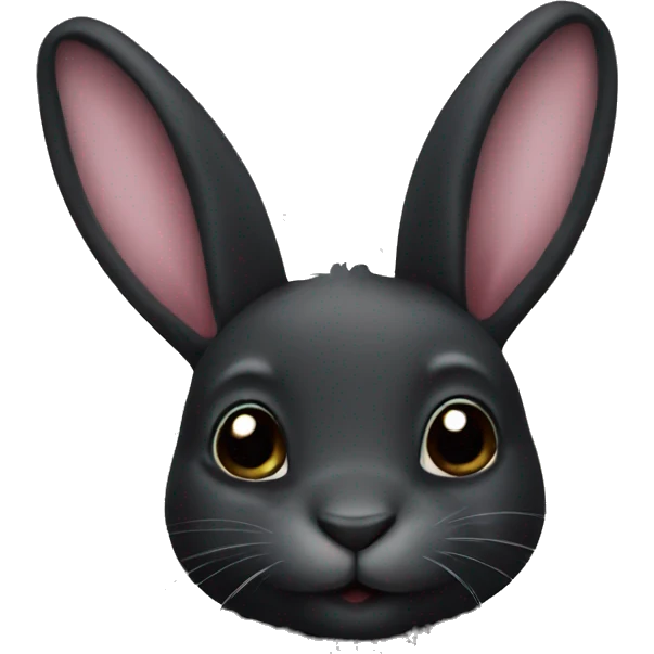 Black bunny emoji