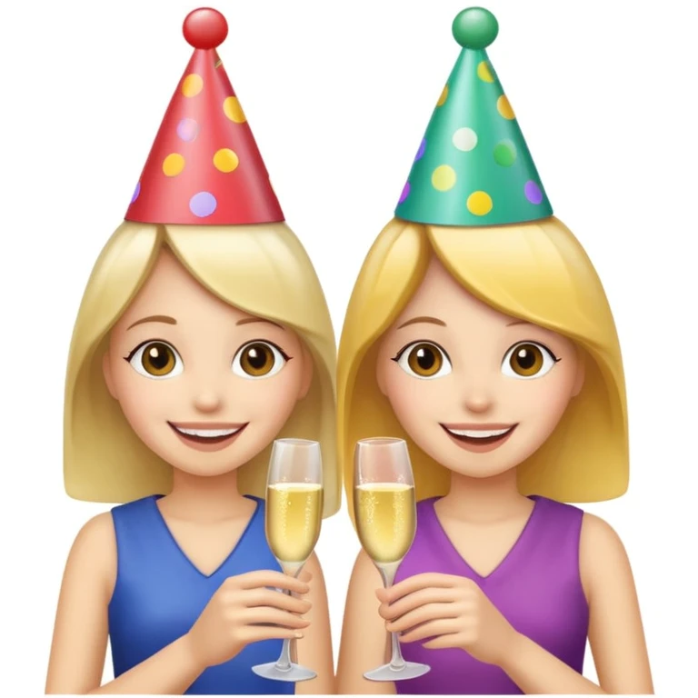 girls celebrating  emoji