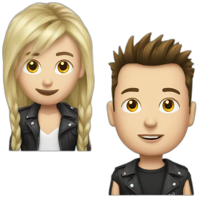 elon musk with punk cut emoji