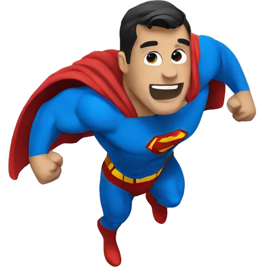 superman fitness emoji
