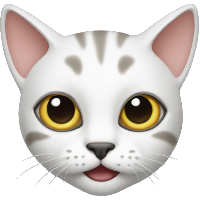 cat whit an hah  emoji