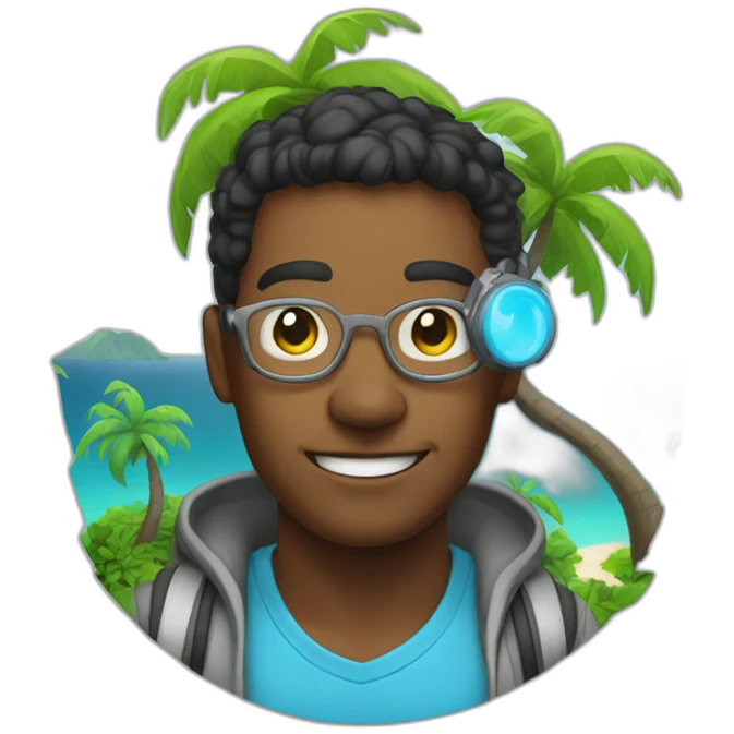 tech genius on an island emoji