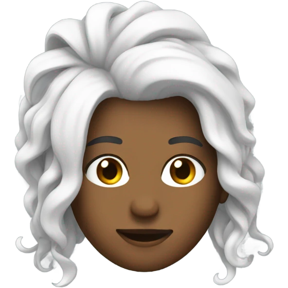 hair stylist white  emoji