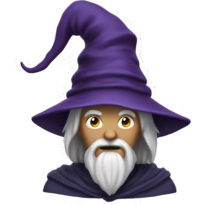 wizard mixed with a evil emoji
