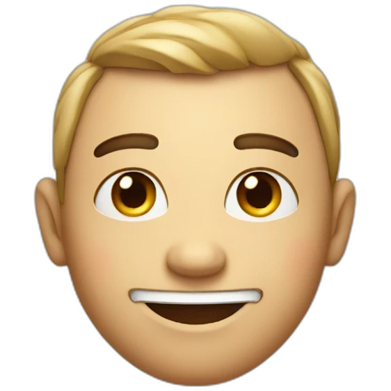 apple-styled raised eyebrow with smile emoji