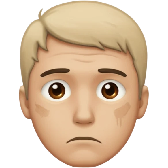 Sad sketchy man emoji